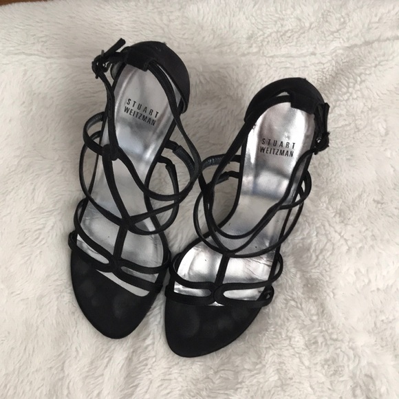 Stuart Weitzman black strappy sandals - Picture 2 of 3